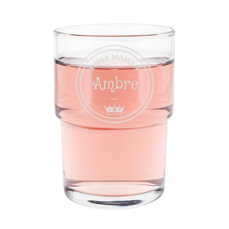Verre eau personnalisable Supermaman
