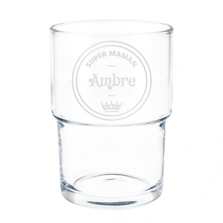 Verre à eau pour maman unique