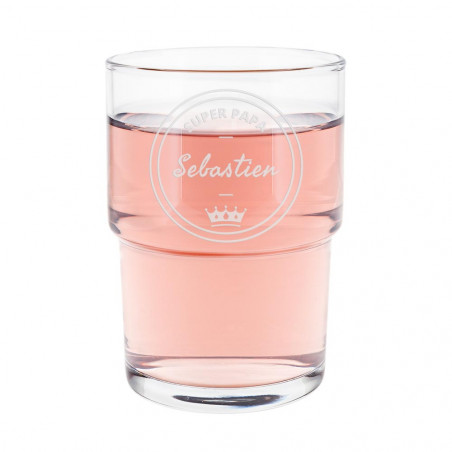 Verre à eau unique pour papa