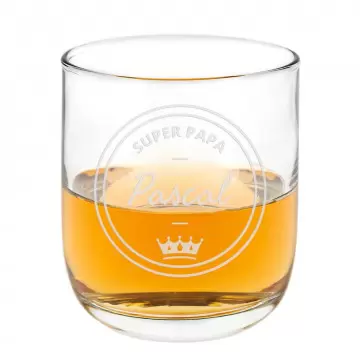 Verre à Rhum personnalisé | Design Papa & Gravure texte