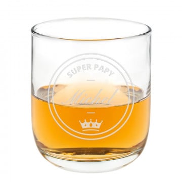 Verre à Rhum personnalisable | Design Papy & Gravure texte