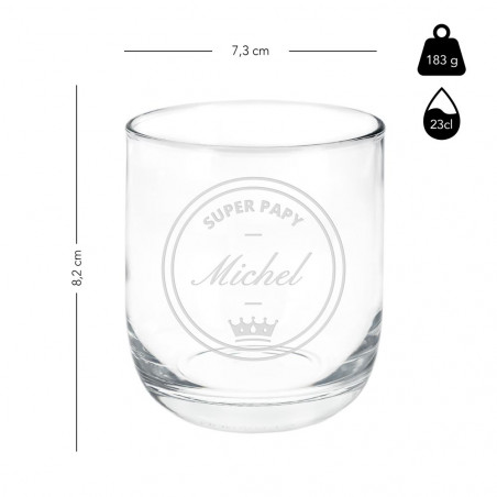 Taille verre rhum papy