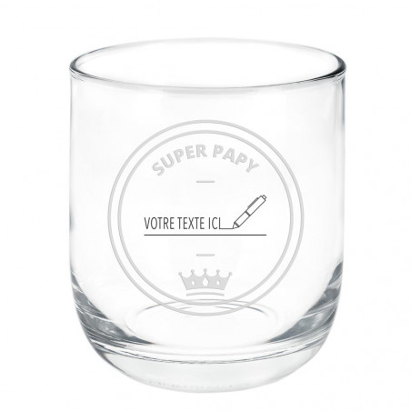 Verre à rhum Papy gravure texte