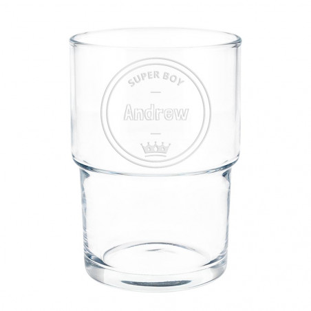 Verre à eau garçon unique