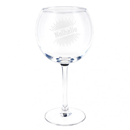 Verre à Spritz avec texte gravé