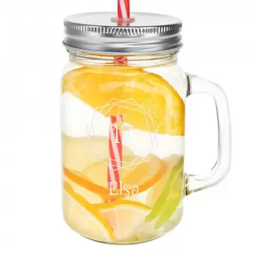 Mason Jar verre personnalisable| Gravure & design Anniversaire