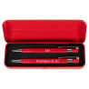 Intérieur coffret stylo et porte mine rouge communion