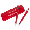 Coffret stylo et porte mine rouge personnalisé - Cadeau maitresse