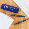 Coffret stylo et porte mine bleu avec design félicitation personnalisable
