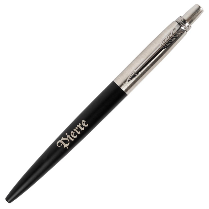 Stylo parker jotter gravé noir