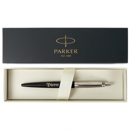 Stylo bille jotter noir à personnaliser
