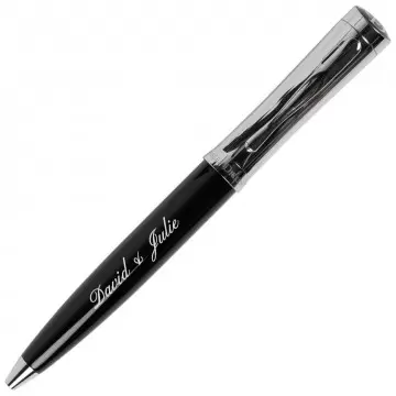 Stylo bille twist Charles Dickens personnalisé avec gravure texte