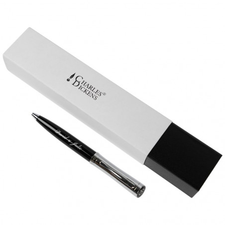 Stylo twist Charles Dickens personnalisé avec texte