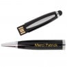 Stylo clé USB noir gravé