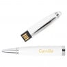 Stylo clé USB blanc personnalisé