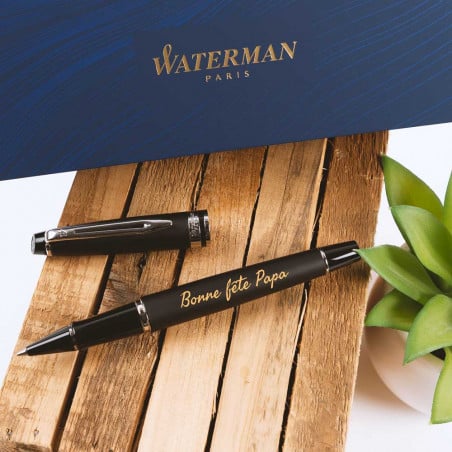 Stylo Waterman Expert Roller noir personnalisable