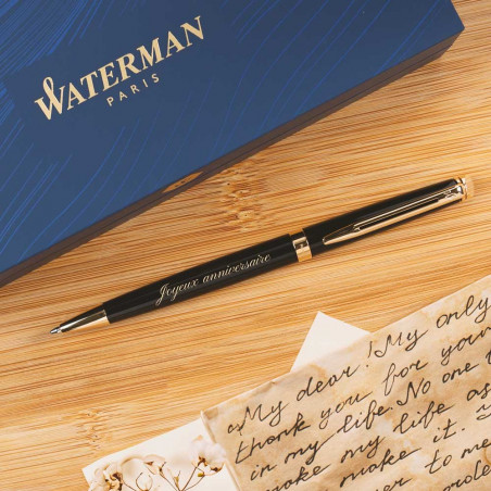 Stylo Waterman Hémisphère noir personnalisé