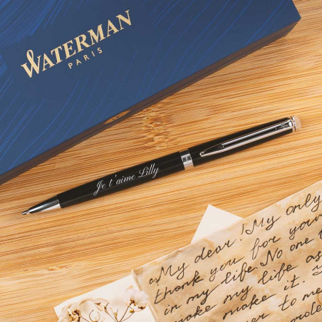 Stylo Waterman Hémisphère noir personnalisé