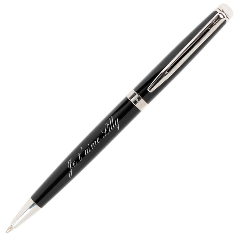 Stylo Bille Waterman Gentleman Slim - Grain D'orge Et Plaque Or - État Comme Neuf