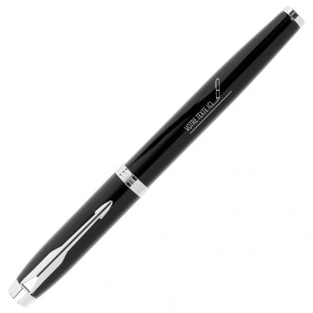 Stylo Roller Parker IM noir personnalisé et original