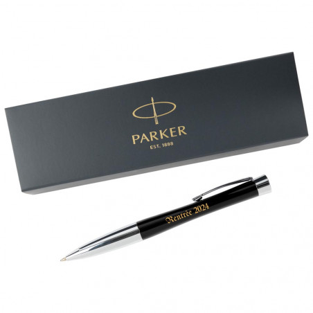 Stylo Bille Parker Urban noir gravé