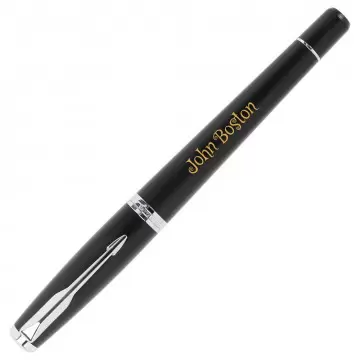 Stylo à plume Parker Urban noir à personnaliser avec texte gravé