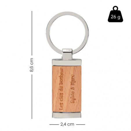 Taille du porte clef