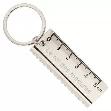 Porte clé règle décimale personnalisée | Gravure porte clef métal