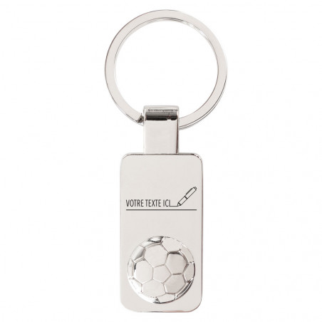 Porte clé ballon foot avec gravure