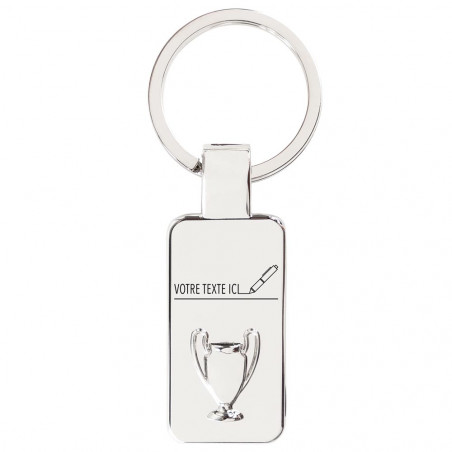 Porte-clé trophée avec gravure texte