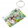 Porte clé rectangle famille photo imprimée