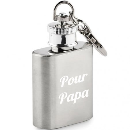 Porte clé flasque personnalisable unique