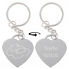 Porte clef cœur bébé à personnaliser
