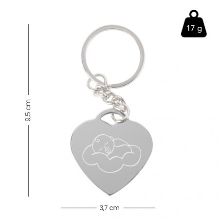 Taille du porte clé bébé