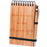 Bloc notes bambou et stylo