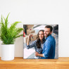 Cadre carré personnalisable photo en bois