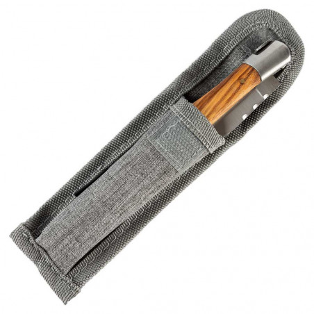 Couteau frêne personnalisation et pochette
