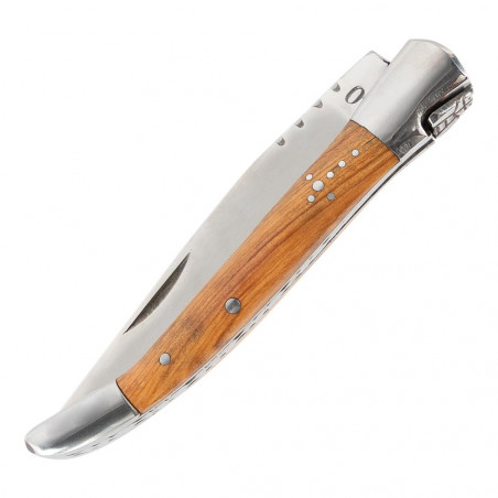 Couteau type Laguiole manche olivier