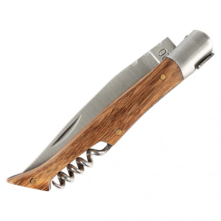 Couteau pliable frêne papa avec gravure