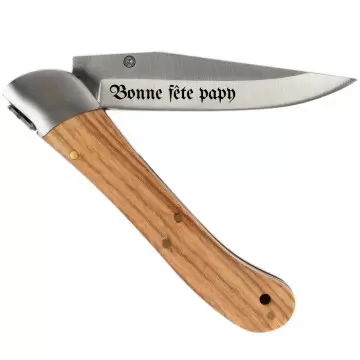 Couteau robuste extérieur avec lame gravée | Couteau poche unique