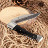 Couteau outdoor noir gravé