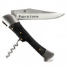 Couteau outdoor noir personnalisé