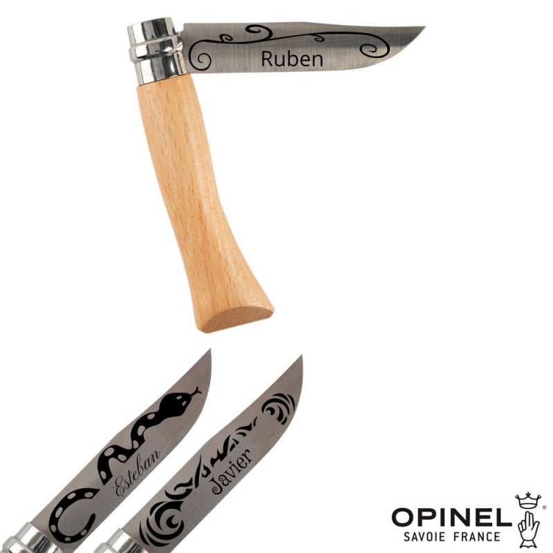 Couteau Opinel gravure tatouage