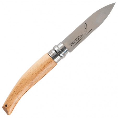 Couteau Opinel de jardin personnalisé avec gravure texte