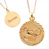 Collier signe scorpion personnalisé