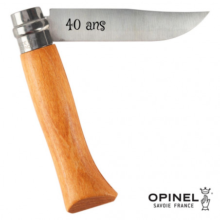 Coffret couteau Opinel gravure