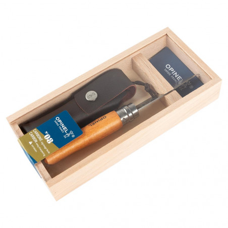 Coffret couteau Opinel gravure