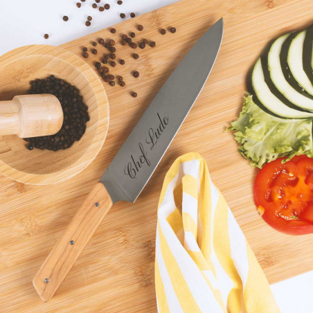 Couteau chef gravé