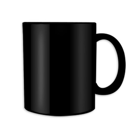 Mug magique noir personnalisé photo