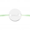 Bracelet cordon noir disque rond gravé